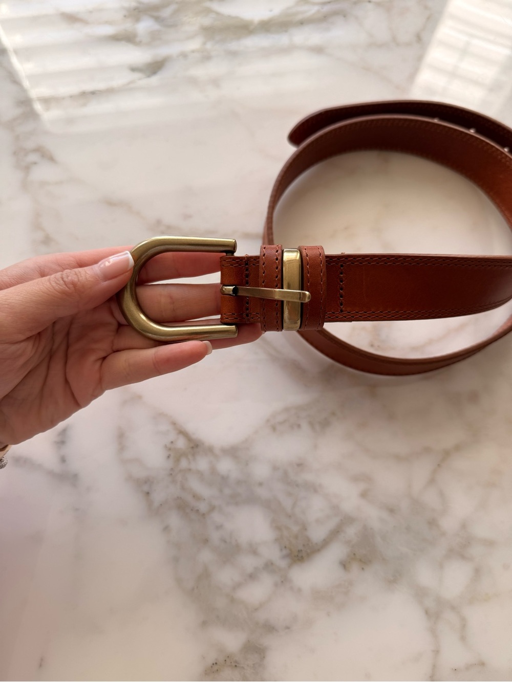 LLeather Belt in Brown